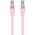 Belkin CAT6 Ethernet Patch Cable Snagless, RJ45, M/M - 100 ft Category 6 Network Cable - 24 AWG - Pink 1 thumbnail image