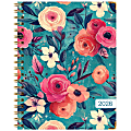 2025-2026 Global Excello Brands Hardcover Fashion Weekly/Monthly Planner, 8-1/2” x 11", Teal Floral, November 2025 To December 2026 1 thumbnail image