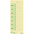 Office Depot® Brand Time Cards With Deductions, Weekly, Monday–Sunday Format, 2-Sided, 3 3/8" x 8 7/8", Manila, Pack Of 100 1 thumbnail image