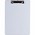 Business Source Aluminum Clipboard - 8 1/2" x 11" Sheet Size - Aluminum - Silver - 1 Each 1 thumbnail image