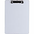 Business Source Aluminum Clipboard - 8 1/2" x 11" - Aluminum - Silver - 1 Each