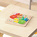 Flash Furniture Bright Beginnings Commercial Grade Birch Plywood STEM Hand Counting Learning Puzzle Board, Grades Pre-K To 4, Beech 1 thumbnail image