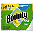 Bounty Select-A-Size 2-Ply Double-Roll Paper Towels, 2 Triple Rolls/123 Sheets Per Roll, White 1 thumbnail image