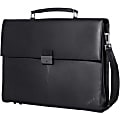 Lenovo Executive Carrying Case (Attaché) for 14.1" Notebook, Tablet - Black - Slip Resistant Shoulder Strap - Leather, Metal Body - Trolley Strap, Shoulder Strap, Handle - 12.5" Height x 15.2" Width x 3.5" Depth