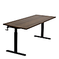 Mount-It! Hand Crank 55"W Adjustable Height Standing Desk, Adrift 1 thumbnail image