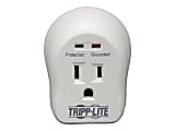 Tripp Lite Surge Protector Wallmount Direct Plug In 120V 1 Outlet 600 Joule - Surge protector - 15 A - AC 120 V - 1800 Watt - output connectors: 1 1 thumbnail image