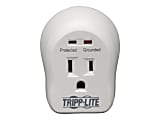 Tripp Lite Surge Protector Wallmount Direct Plug In 120V 1 Outlet 600 Joule - Surge protector - 15 A - AC 120 V - 1800 Watt - output connectors: 1