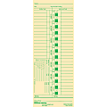 Office Depot® Brand Time Cards With Deductions, Weekly, Days 1–7, 1-Sided, 3 3/8" x 8 7/8", Manila, Pack Of 100 1 thumbnail image