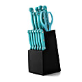 MegaChef 14-Piece Knife Set, Teal