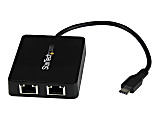 StarTech.com USB C To Dual Gigabit Ethernet Adapter With USB 3.0 (Type-A) Port