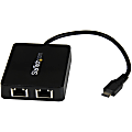 StarTech.com USB C To Dual Gigabit Ethernet Adapter With USB 3.0 (Type-A) Port 1 thumbnail image