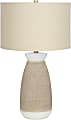 Monarch Specialties Avis Table Lamp, 26-1/2"H, Cream Base/Beige Shade 1 thumbnail image