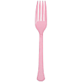 JAM PAPER Premium Utensils Party Pack, Plastic Forks, Light Pink, 48 Disposable Forks/Pack  1 thumbnail image