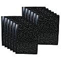 Sargent Art Composition Books, 7-1/2" x 9-3/4", Unruled, 100 Sheets, Black, Pack Of 12 Notebooks