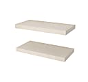 Bestar Universel Floating Shelves, 24” x 12”, Natural Yellow Birch, Set Of 2 Shelves 1 thumbnail image