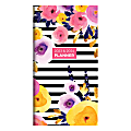2023-2024 TF Publishing 2-Year Monthly Pocket Planner, 6-1/2" x 3-1/2", Striped Floral, January 2023 To December 2024  1 thumbnail image