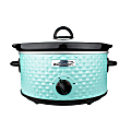 Brentwood 3.5-Quart Diamond Pattern Slow Cooker, Blue