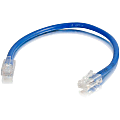 C2G 6in Cat5e Non-Booted Unshielded (UTP) Network Patch Cable - Blue