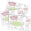 Barker Creek Color Me! Awards & Bookmarks Set, 8-1/2" x 5-1/2", Kindness Counts, Set Of 90 Awards 1 thumbnail image
