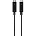 Belkin Thunderbolt 3 Cable (USB-C to USB-C) (100W) (6.5ft/2m) F2CD085bt2M-BLK - First End: 1 x Type C Male Thunderbolt 3 - Second End: 1 x Type C Male Thunderbolt 3 - 40 Gbit/s - Black 1 thumbnail image
