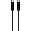 Belkin Thunderbolt 3 Cable (USB-C to USB-C) (100W) (6.5ft/2m) F2CD085bt2M-BLK - First End: 1 x Type C Male Thunderbolt 3 - Second End: 1 x Type C Male Thunderbolt 3 - 40 Gbit/s - Black