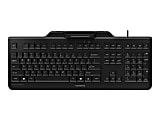 CHERRY SECURE BOARD 1.0 - Keyboard - with NFC - USB - US with Euro symbol - key switch: CHERRY LPK - black