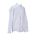 Royal Park Boys Uniform, Long-Sleeve Oxford Polo Shirt, Medium, White
