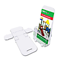 Deflecto Foldem-Up Leaflet Size Pocket - 1 Pocket(s) - 7.3" Height x 4.4" Width x 2.1" Depth - Desktop, Wall Mountable - Clear - Plastic - 6 / Pack