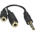 Professional Cable ST35-SPLIT Stereo Audio Splitter Cable - Audio Cable - First End: 1 x Mini-phone Stereo Audio - Male - Second End: 2 x Mini-phone Stereo Audio - Female - Splitter Cable 1 thumbnail image