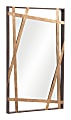 Zuo Modern Tolix Rectangle Mirror, 31-1/2"H x 19-3/4"W x 1-13/16"D, Bronze