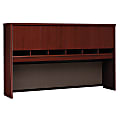 Bush Business Furniture Components 4 Door Hutch, 72"W, Mahogany, Premium Installation