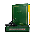 Custom LLC Corporate Kit, 1-1/2" Green Binder, 20 Blue Stock Certificates, 1-5/8" Corporate Seal Embosser 1 thumbnail image