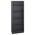 Bush Business Furniture Office Advantage 5 Shelf Bookcase, 26"W, Slate, Premium Installation 1 thumbnail image