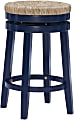 Powell Mabon Backless Swivel Counter Stool, Navy/Natural 1 thumbnail image