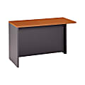 Bush Business Furniture Components Return Bridge, 48"W, Auburn Maple/Graphite Gray, Premium Installation