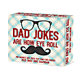 2025 Willow Creek Press Daily Desk Box Calendar, Humor & Comics, 5-1/2” x 6-1/4", Dad Jokes Are How Eye Roll, January To December, 46692
