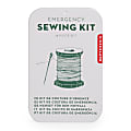 Kikkerland Design Inc. Tin Emergency Sewing Kit, 3 3/4"H x 2 7/16"W x 1/16"D, Assorted Colors