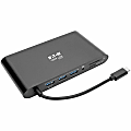Tripp Lite USB C Docking Station 4k USB Hub HDMI VGA mDP Gbe Charging Black, USB Type C, USB-C, USB Type-C -  - U442DOCK1B 1 thumbnail image