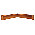 Bush Business Furniture Components Reception L Shelf, Auburn Maple/Graphite Gray, Premium Installation