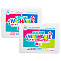 Ready 2 Learn Washable 4-In-1 Stamp Pads, Electric, Pack Of 2