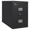 FireKing® Patriot 31-5/8"D Vertical 2-Drawer Legal-Size File Cabinet, Metal, Black, Dock To Dock Delivery