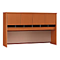 Bush Business Furniture Components 4 Door Hutch, 72"W, Auburn Maple/Graphite Gray, Premium Installation