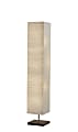 Adesso® Dune Floor Torchiere, 57-1/4"H, White Shade/Walnut Base