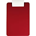 Saunders Antimicrobial Clipboard - 8 1/2" x 11" - Red, White - 1 Each