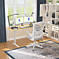 FlexiSpot E7 Pro Electric Adjustable Height Standing Desk, 78"W, White/Bamboo 1 thumbnail image