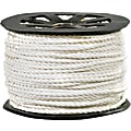 Partners Brand Twisted Polypropylene Rope, 1,150 Lb, 1/4" x 600', White
