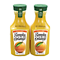 Simply Orange Pulp-Free Orange Juice, 52 Oz, Pack Of 2 Bottles