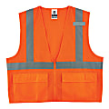 Ergodyne GloWear Safety Vest, Standard, Type-R Class 2, 4X/5X, Orange, 8220Z