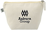 Custom Promotional Hemp Cotton Pouch, 5-1/2” x 8”, Natural