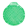 Fresh Products Tidal Wave Urinal Screens, 8", Cucumber Melon, Green, Pack Of 36 Urinal Screens 1 thumbnail image